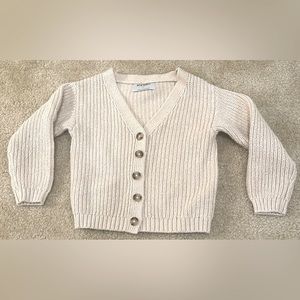 Girls Old Navy Cream Button Sweater-size 5T